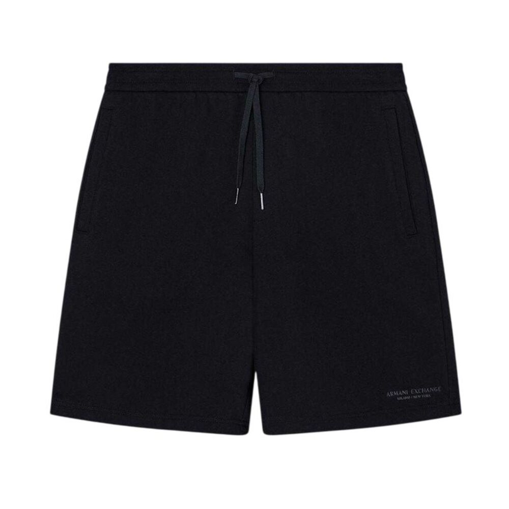 Armani Exchange Mens Fleece Relaxed Fit Sweat Shorts / Black